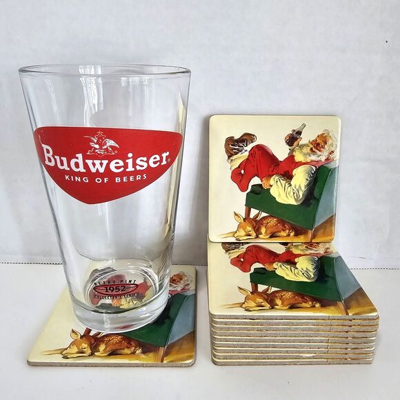Coca Cola Other - Coca Cola Drink Coaster Santa Claus Collectible Christmas Holiday Set Of 11